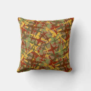 Coussin Couleur Automne Amusant Avec Étoiles