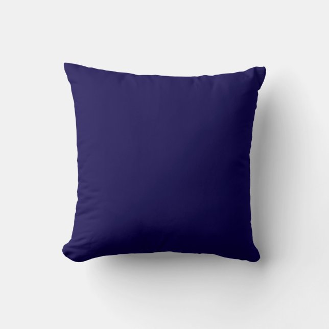 Coussin Couleur bleu Cobalt solide (Recto)