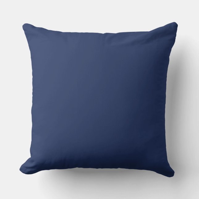 Coussin couleur bleu Delft (Recto)