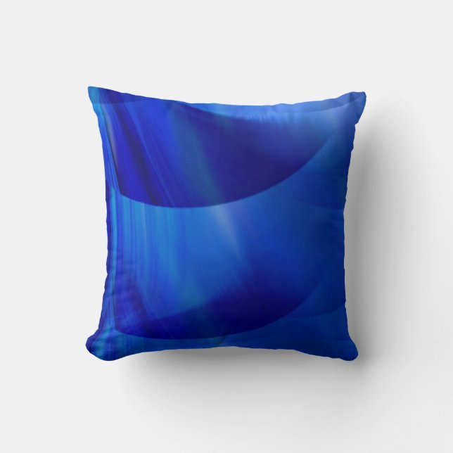 Coussin Couleur bleu nuit moderne Abstrait (Recto)