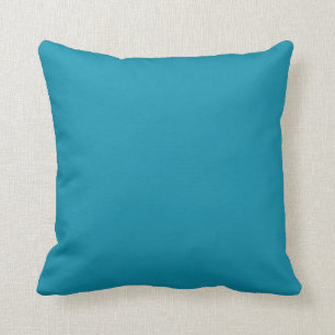 Coussin Couleur bleu turquoise solide