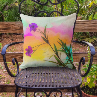 Coussin Couleur d'amour des pétunias mexicains