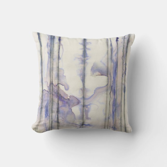 Coussin Couleur d'aquarelle Violet Free Expression (Recto)