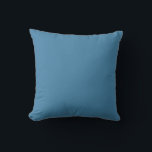 Coussin Couleur de blanc uni bleu acier<br><div class="desc">Beauté élégante texture couleur. Convient pour les occasions formelles ou informelles. C'est abstrait et donne la capacité d'un look tendance. fonctionne bien avec beaucoup de couleurs. #4381A8</div>