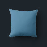 Coussin Couleur de blanc uni bleu acier<br><div class="desc">Beauté élégante texture couleur. Convient pour les occasions formelles ou informelles. C'est abstrait et donne la capacité d'un look tendance. fonctionne bien avec beaucoup de couleurs. #4381A8</div>