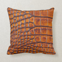 Couleur de bronze de peau de crocodile d'alligator