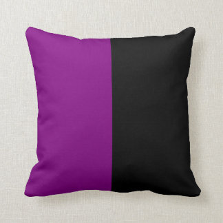 Coussin Couleur de fractionnement noire et violette