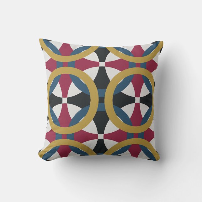 COUSSIN COULEUR DE JEU GÉOMÉTRIQUE (Recto)