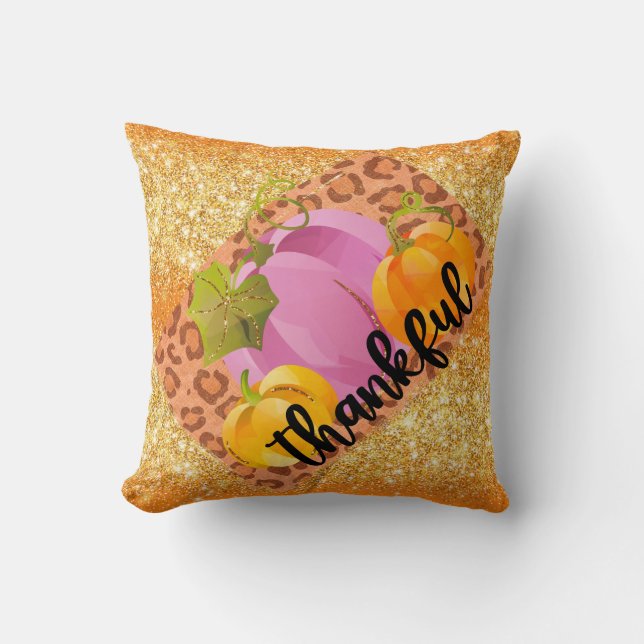 Coussin Couleur de la Personnaliser d'automne (Recto)