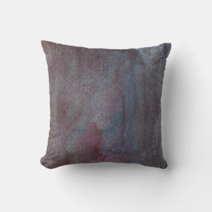 Coussin couleur de l'eau peinte abstraite
