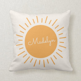 Coussin Couleur de pépinière personnalisée Sunshine Lance
