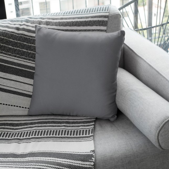 Coussin Couleur de tendance - gris ardoise (Créateur téléchargé)