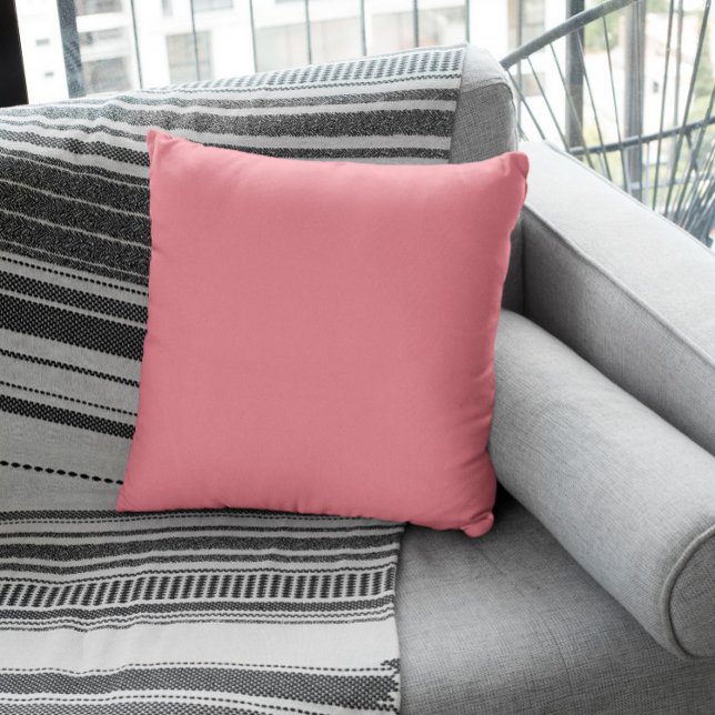 Coussin Couleur de tendance - Rose pastèque (Créateur téléchargé)