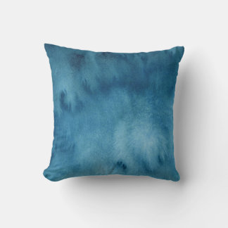 Coussin Couleur d'eau Abstraite turquoise