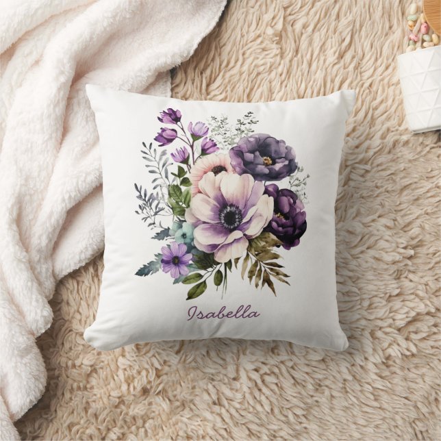 Coussin Couleur d'eau jolie couleur violet (Couverture)