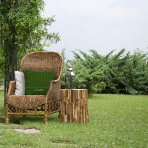 Coussin Couleur d'eau minimaliste cercle vert