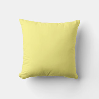 Coussin Couleur FFF888 jaune clair avec option Ajouter un 