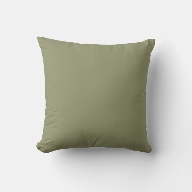 Coussin Couleur foncé vert 91946E - Option pour ajouter un (Recto)