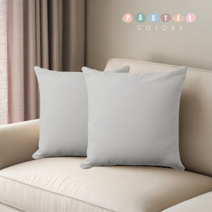 Coussin Couleur gris clair et souple en acier pastel