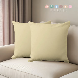 Coussin Couleur jaune banane pastel clair et souple
