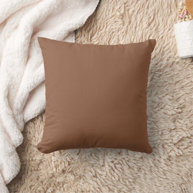 Coussin Couleur marron uni (Couverture)