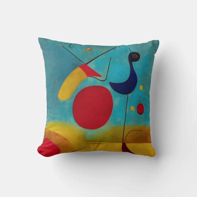 Coussin Couleur moderne Abstrait coureur de route (Recto)