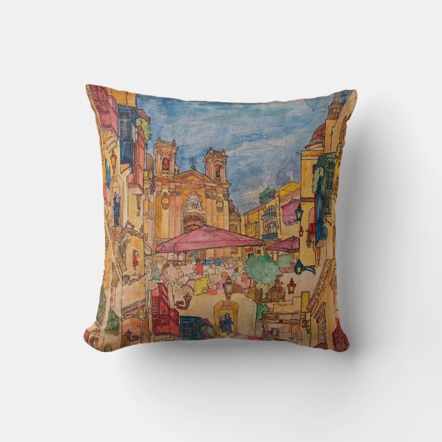 Coussin Couleur Mon Gozo Cushion (Recto)