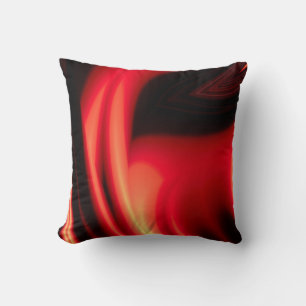 Coussin Couleur noire rouge foncé moderne Abstraite