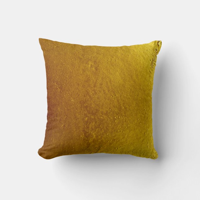 Coussin Couleur or ciment texture mur arrière - plan abstr (Recto)