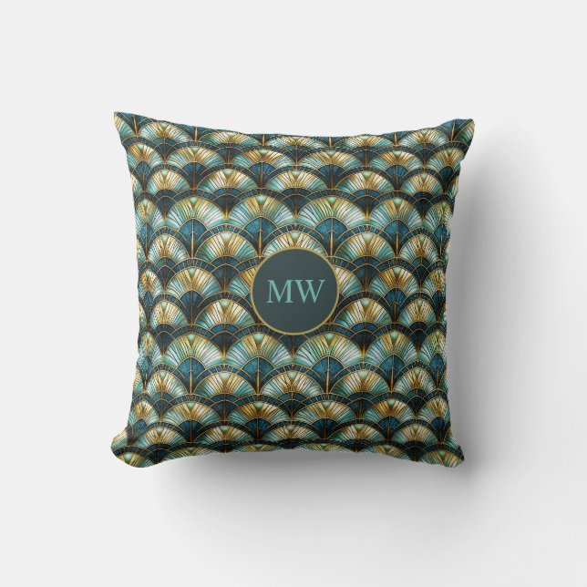 Coussin Couleur Peacock Personnalisé (Recto)