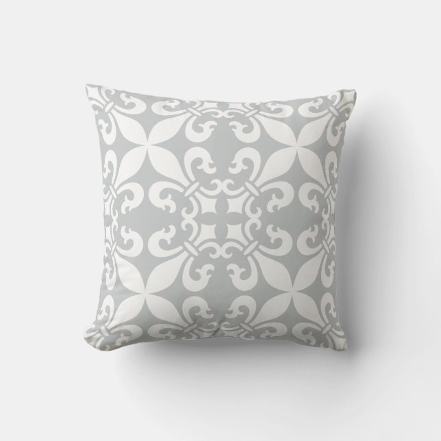 Coussin Couleur personnalisable de French Fleur de Lys (Recto)