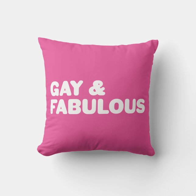 Coussin Couleur personnalisable grands des textes gais et (Recto)