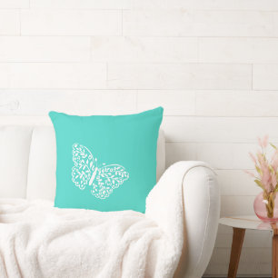 Coussin Couleur personnalisée Papillon artistique