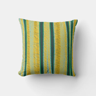 Coussin Couleur rétro Peinture acrylique Abstraite rayée