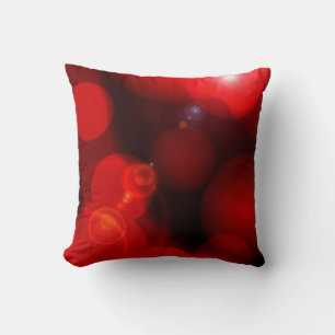 Coussin Couleur rouge foncé moderne Abstrait