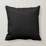 Coussin Couleur simple et noire<br><div class="desc">Oreillers à lancer noir simple couleur</div>