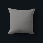 Coussin Couleur simple gris foncé<br><div class="desc">Couleur simple gris foncé</div>