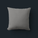Coussin Couleur simple gris foncé<br><div class="desc">Couleur simple gris foncé</div>