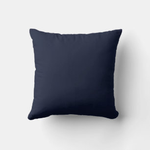 Coussin Couleur solide bleu marine de minuit