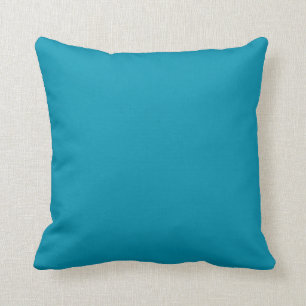 Coussin Couleur solide bondi bleu turquoise