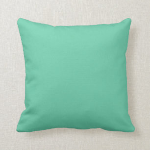 Coussin Couleur solide Moyen Aquamarine
