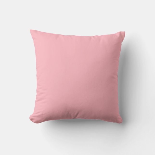Coussin Couleur solide rose clair (Recto)