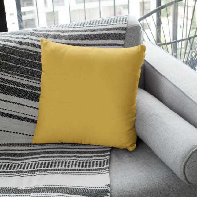 Coussin Couleur tendance - Jaune doré (Créateur téléchargé)