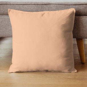 Coussin Couleur tendance Peach Fuzz Solid Color Élégant