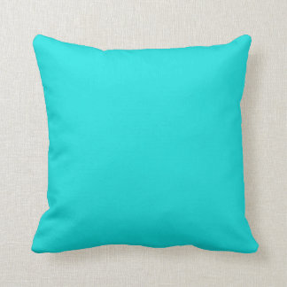 Coussin Couleur uni bleu turquoise