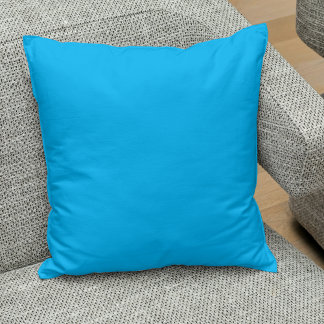 Coussin Couleur uni bleu turquoise