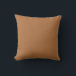 Coussin Couleur uni cuivre<br><div class="desc">La couleur du cuivre est un rouge-brun profond et chaud. Souvent présent dans la nature, surtout dans les roches et le sol. Hex# AE703F Copper a une relation forte et dynamique avec le luxe et la richesse. C'est un choix idéal pour ajouter une touche de sophistication à tout look ou...</div>