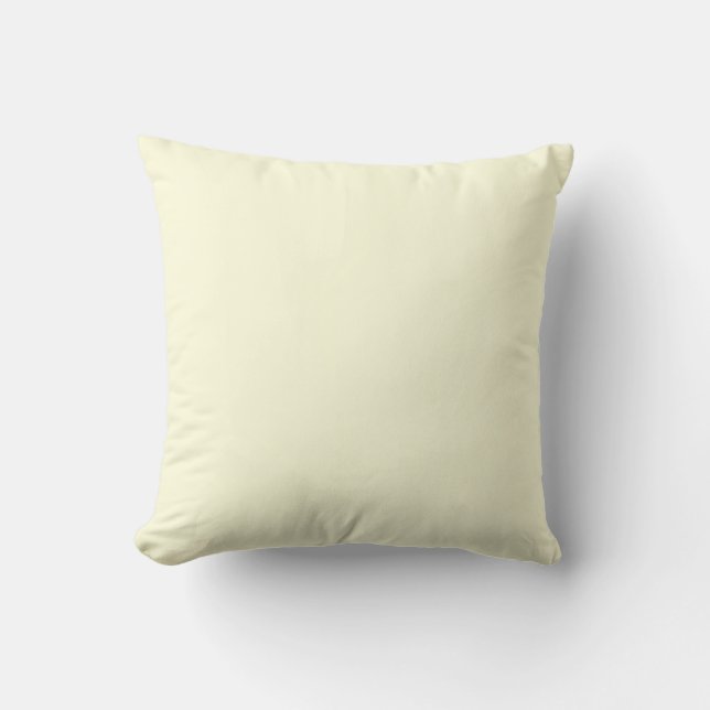 Coussin Couleur uni jaune clair (Recto)
