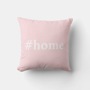 Coussin Couleur uni rose pâle #Accueil