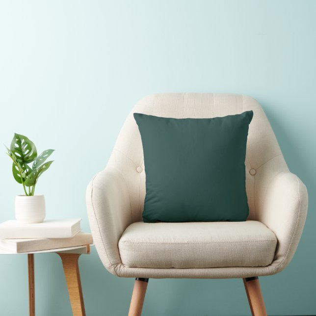 Coussin Couleur uni vert émeraude foncé (Chaise)